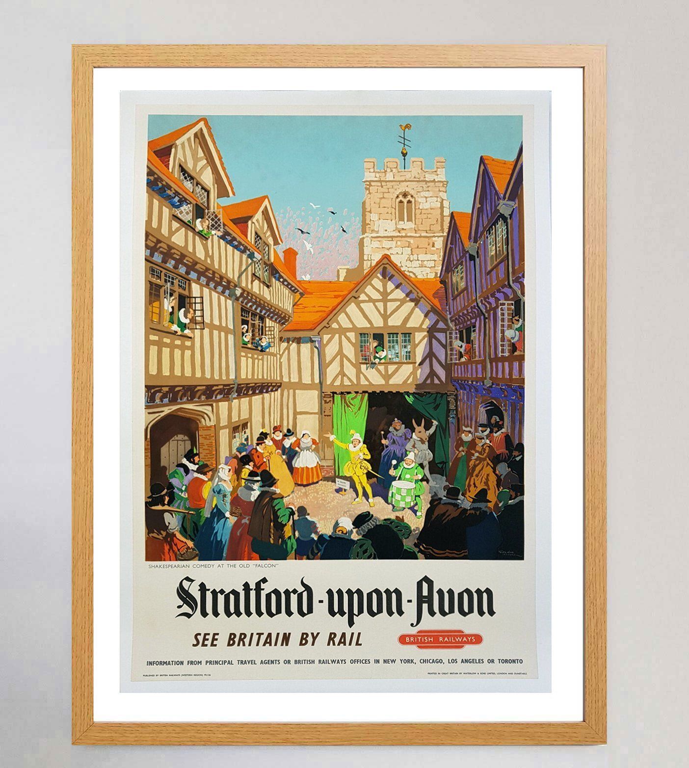 Statford Upon Avon British Railways, Original Vintage Poster photo Art