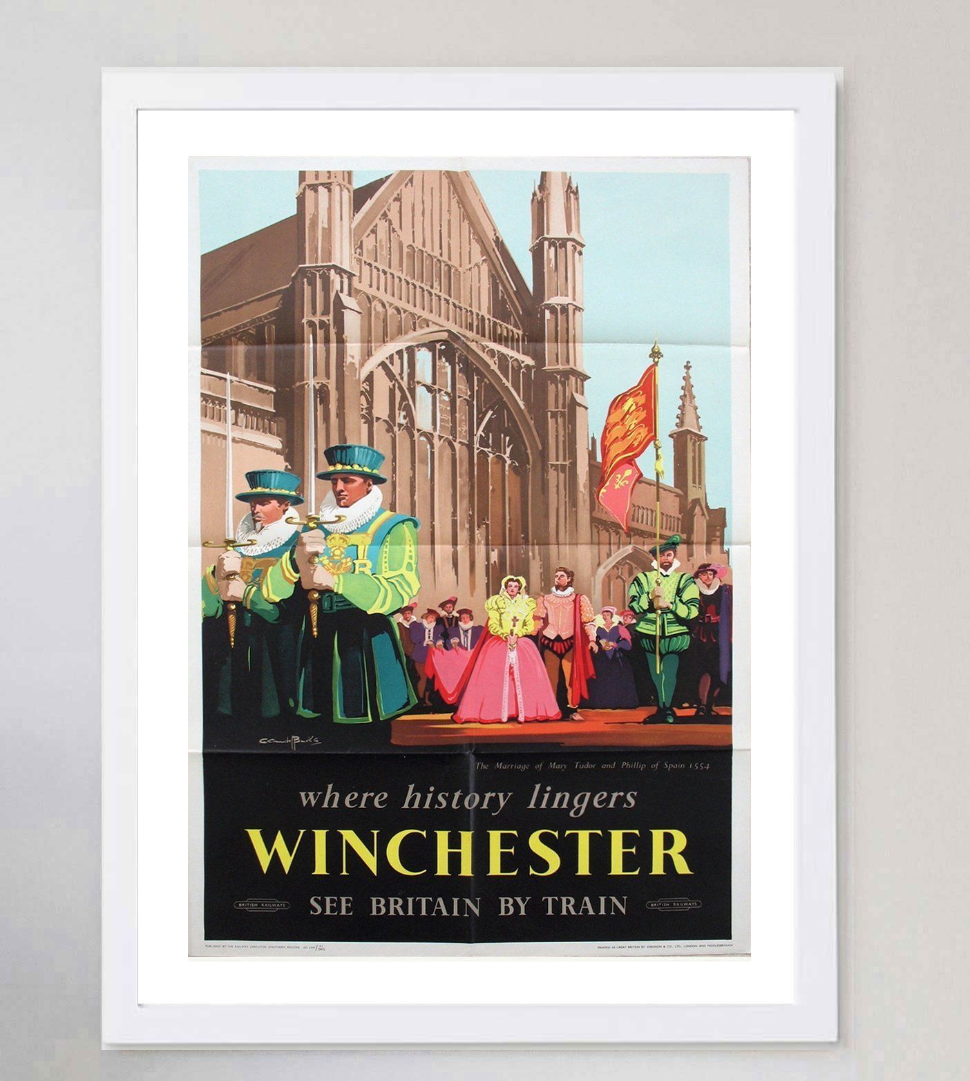 Winchester British Railways, 1950s, Original Vintage Poster photo for sale