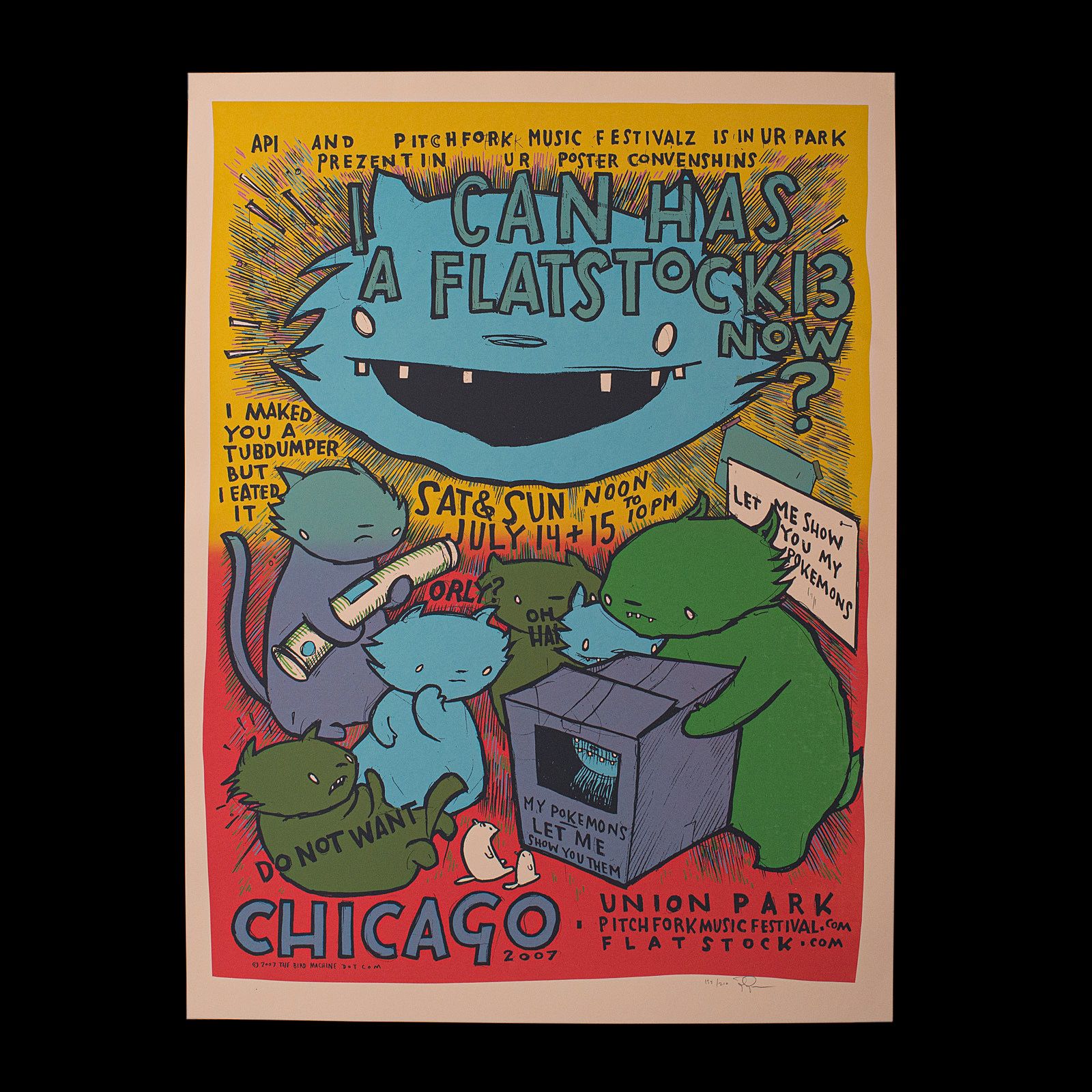 Decorative Art Poster, American, Screenprinted, Convention, Artist Signed, 2007 photo Art