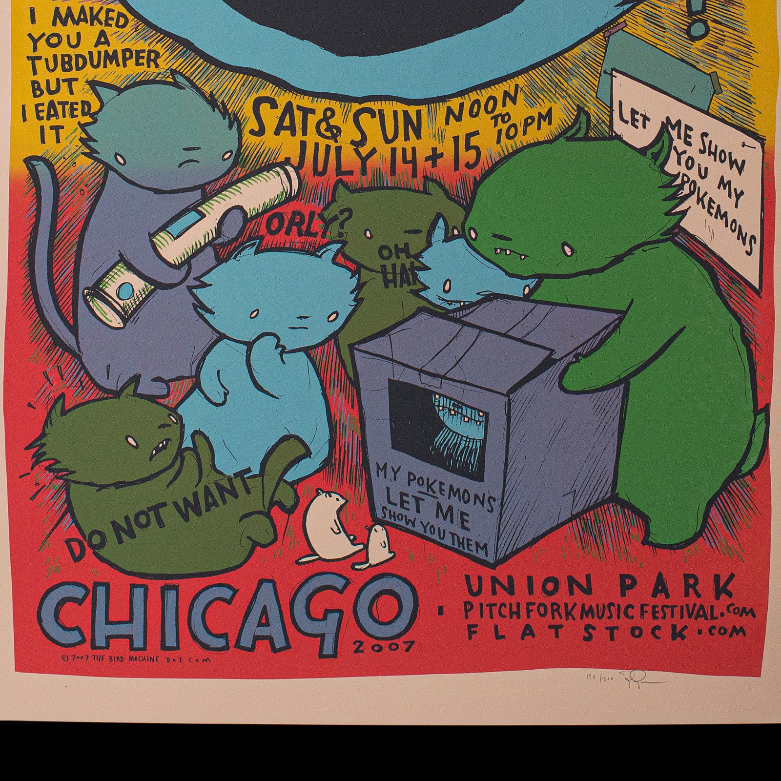 Decorative Art Poster, American, Screenprinted, Convention, Artist Signed, 2007 photo vinterior