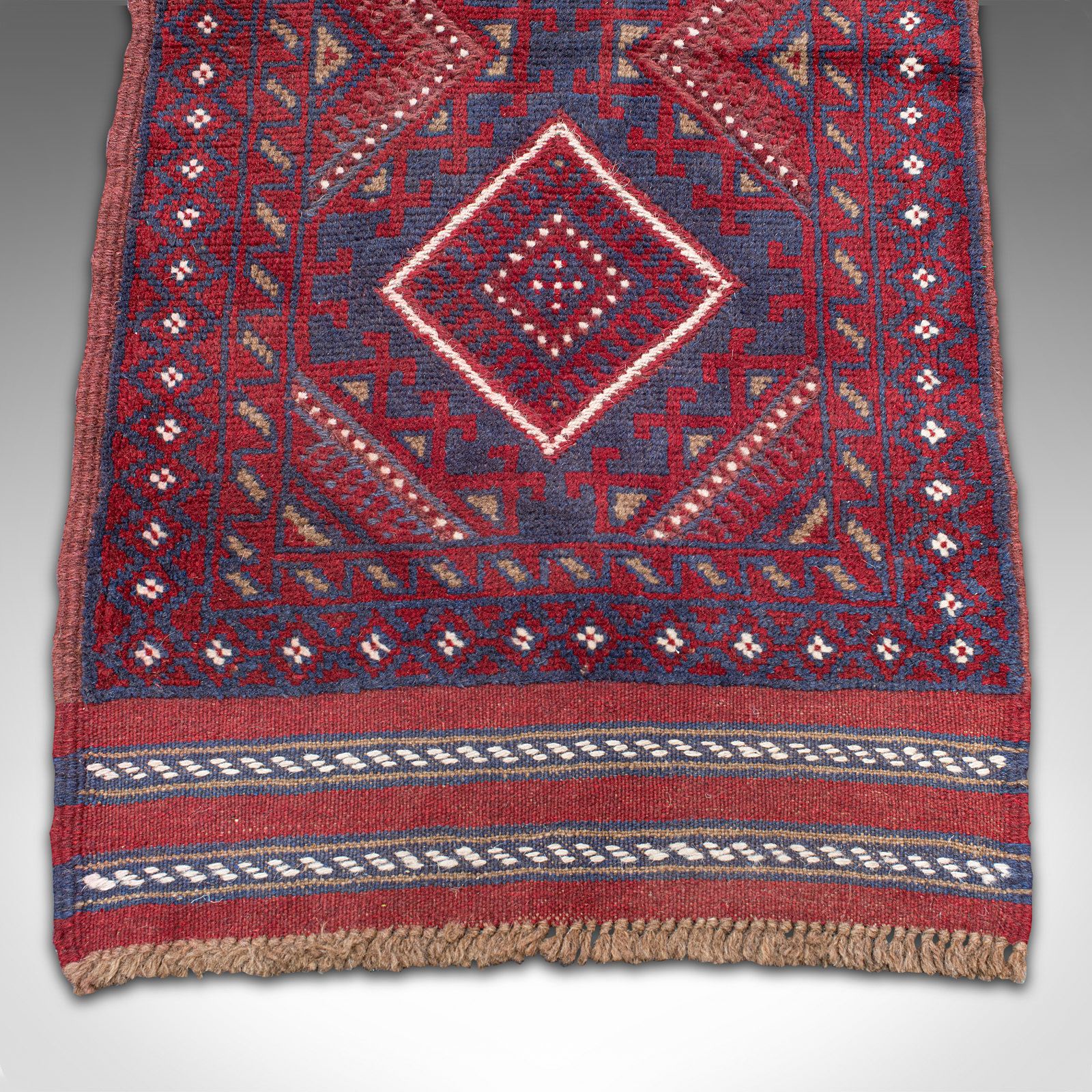 Long Vintage Meshwani Runner, Caucasian, Decorative Rug, Reception Hall Carpet photo 1295.0