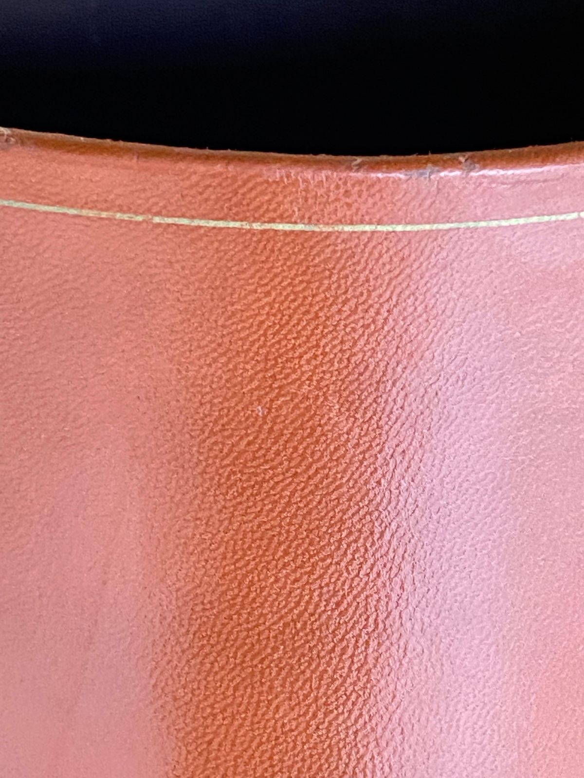 471.0 Leather Basket By Lancel Paris, Signed And Made In Italy photo