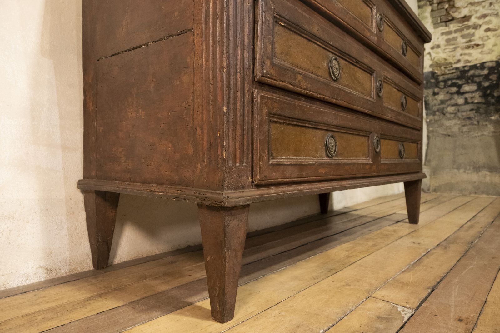 Louis XVI Original Painted Commode   Chest Of Drawers photo 4200.0