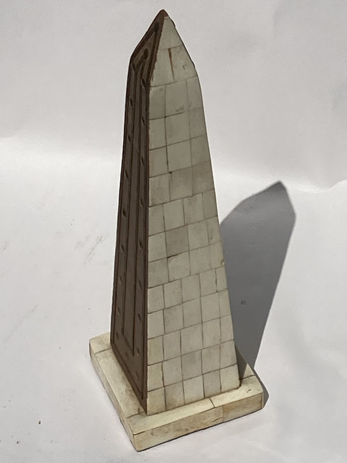 Grand Tour Bone Inlay Candle Holders, Candle Sticks And Obelisk, Ca 1895 France photo furniture