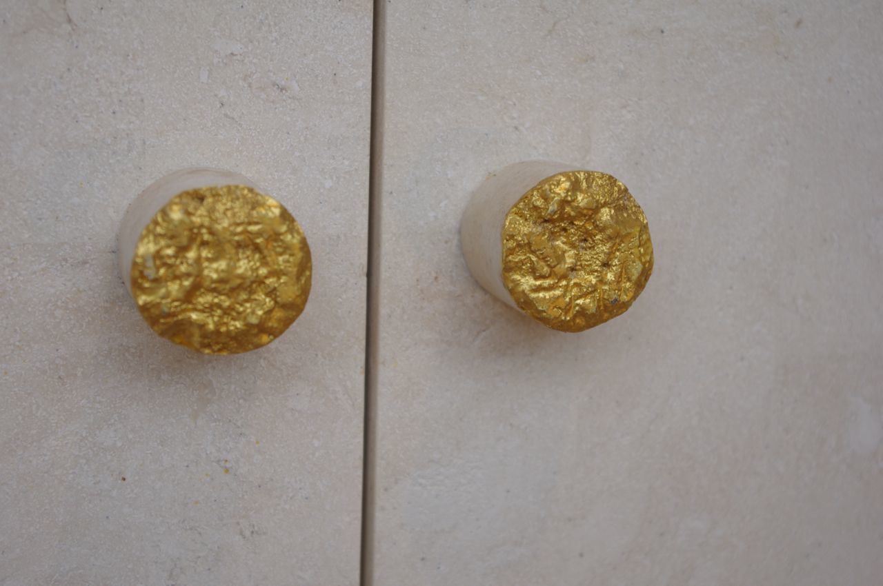 White And Gold Sideboards, In Italian Taste, Circa 1980 photo Furniture