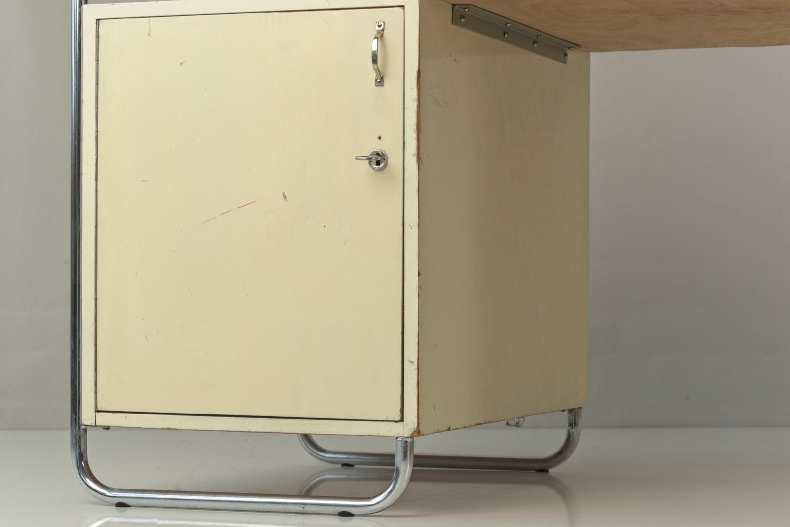 Large Tubular Steel Desk From Stacrolex, Germany, 1950s photo Furniture