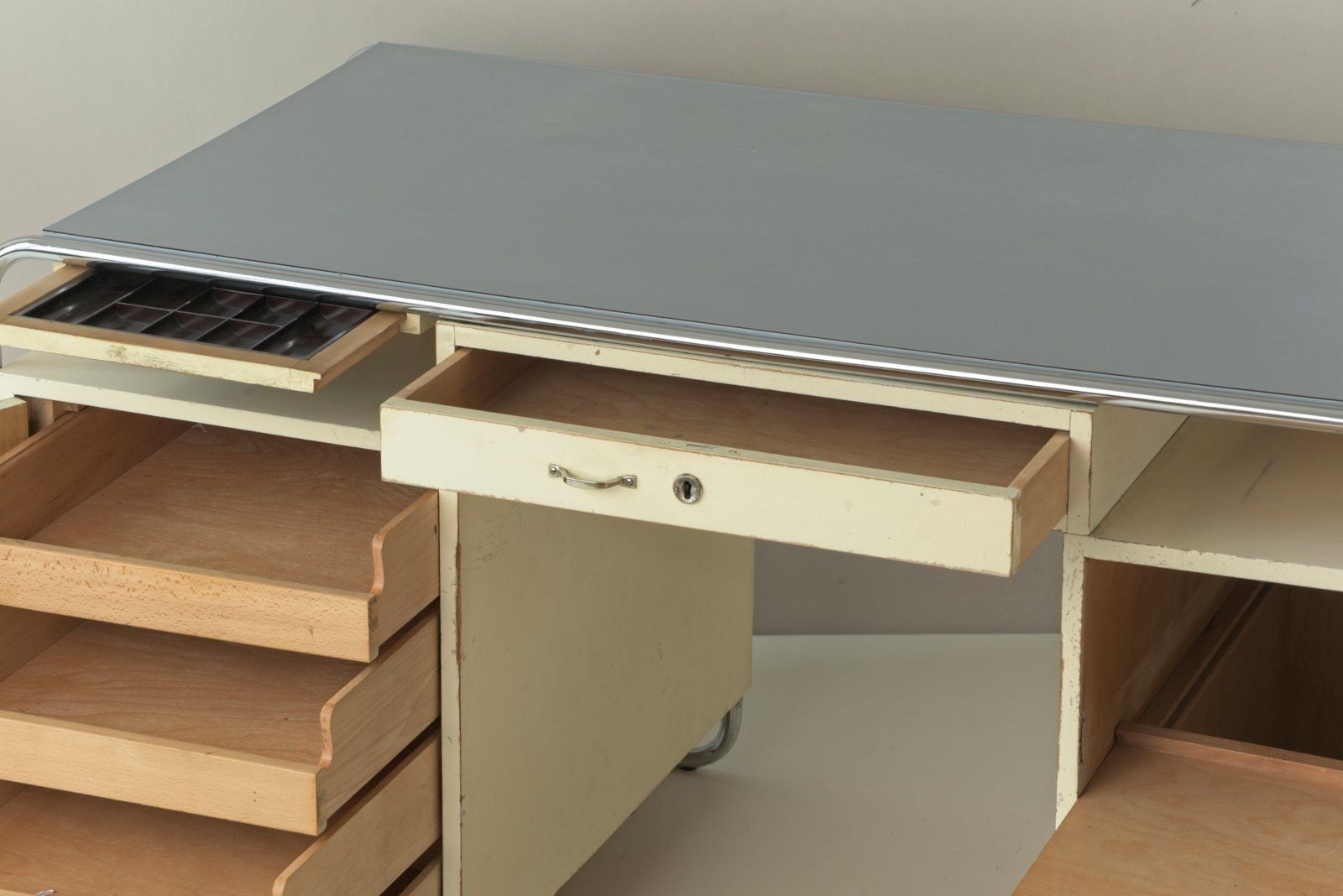 Large Tubular Steel Desk From Stacrolex, Germany, 1950s photo vinterior