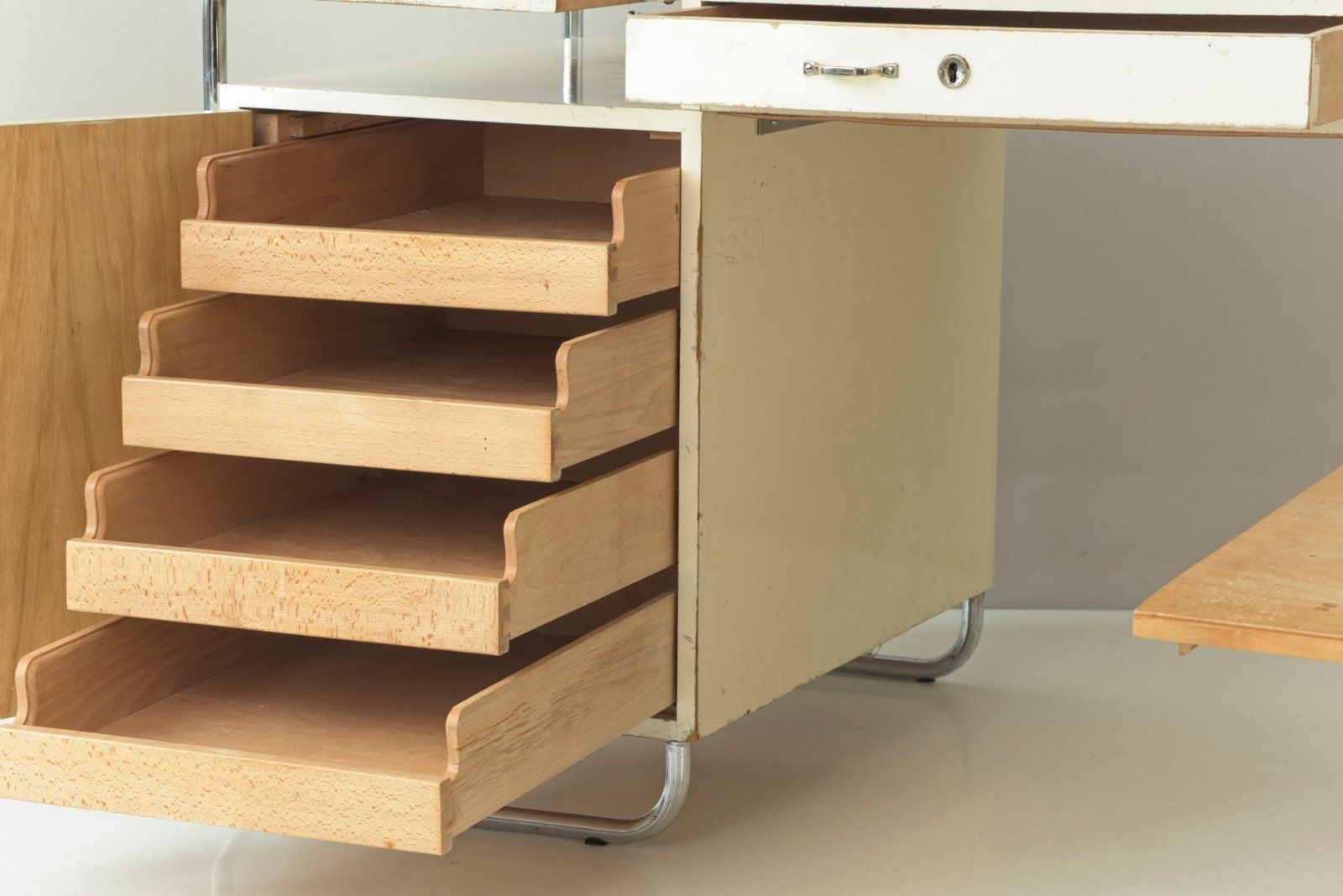 Large Tubular Steel Desk From Stacrolex, Germany, 1950s photo buy