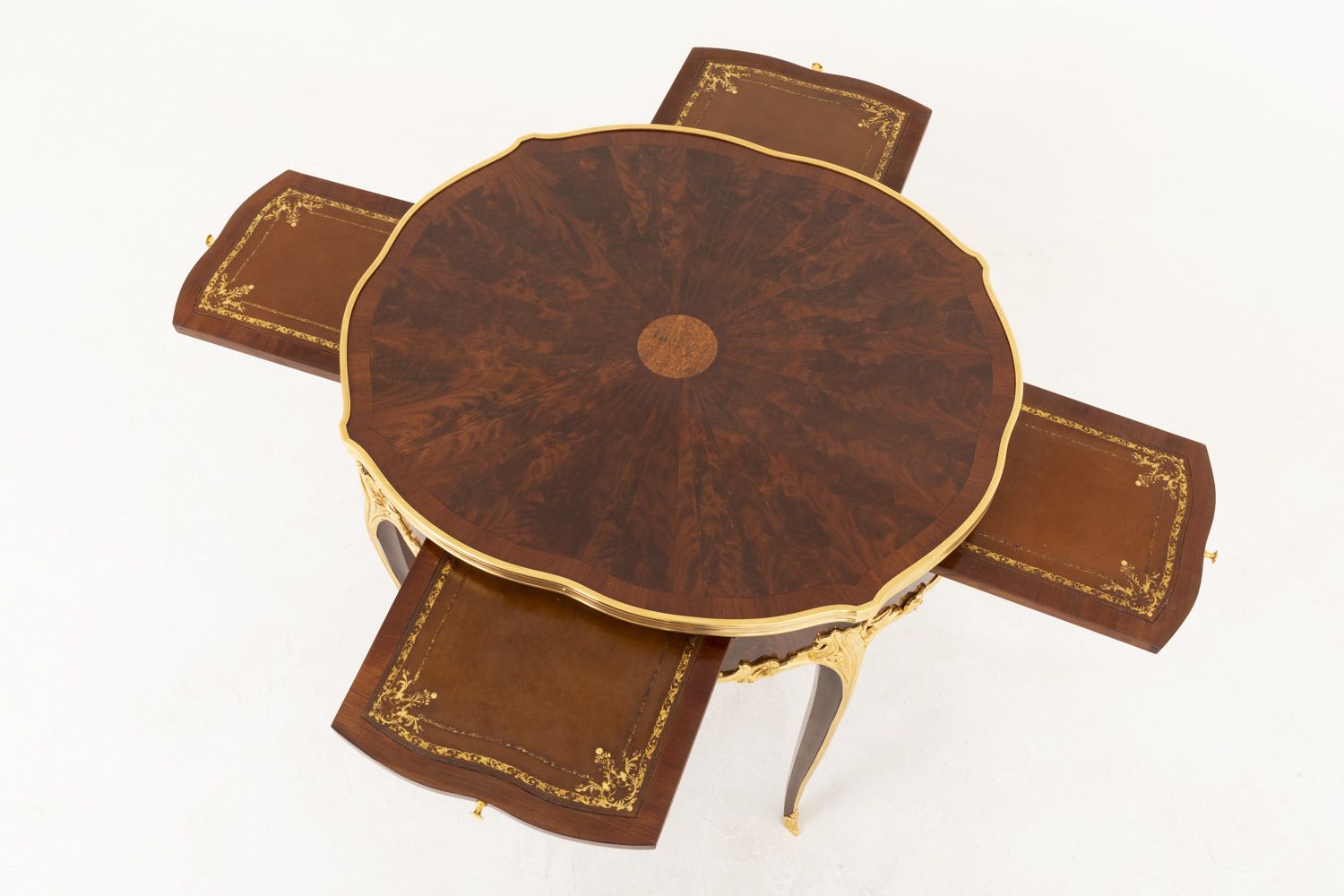Louis XV Style Bouillotte Table In Violet Wood, Late 19th Century photo vinterior