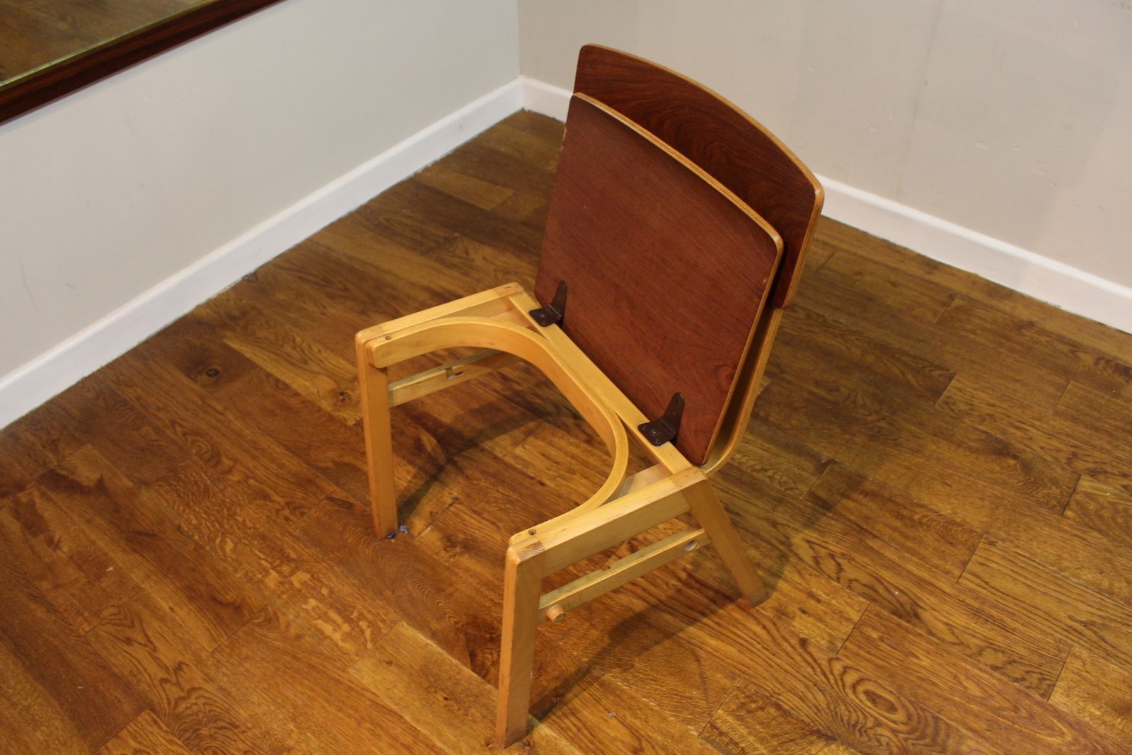 1960’s Danish Teak And Beech Chair With Folding Seat By Kvetny And Sohnner photo furniture