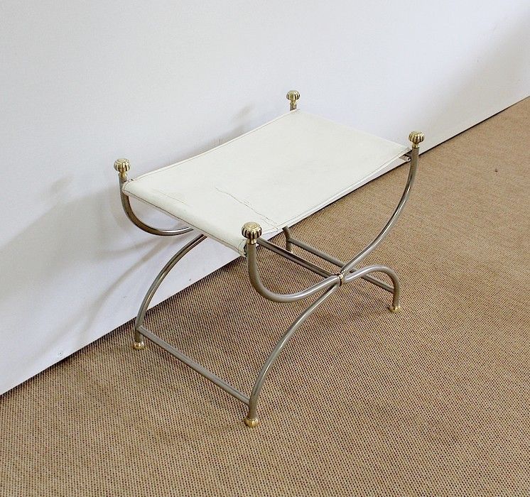 Curule Stool, Jansen Taste, 20th Century photo furniture
