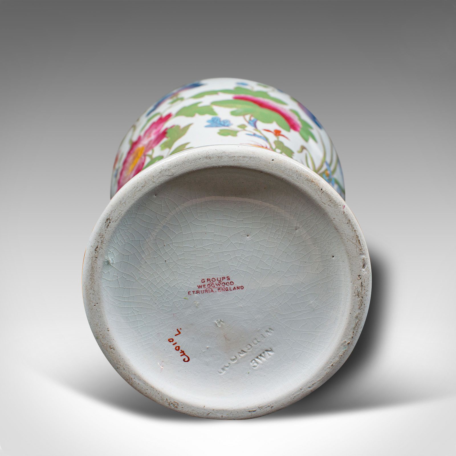 photo for sale Antique Baluster Posy Vase, English, Ceramic, Decorative, Flower Urn, Circa 1920