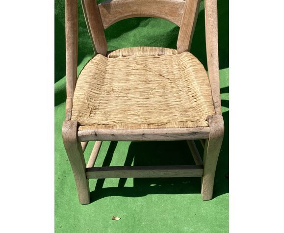 Antique French Wicker Wabi Sabi Chair photo furniture