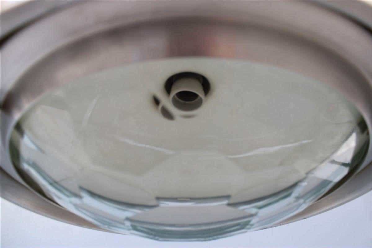 Pia Guidetti Crippa Chandelier For Lumi Italian Design White Silver Diamond Lens photo buy