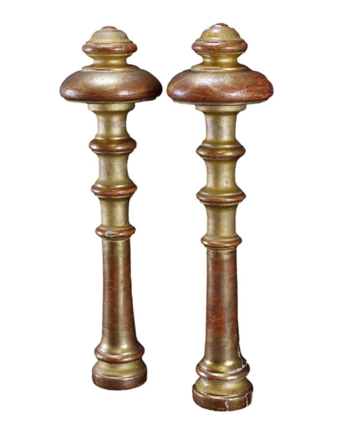 Xxl Pair Of French Gilt Wood Curtain Rod Holder Brackets Drapery Rod Holdbacks photo furniture