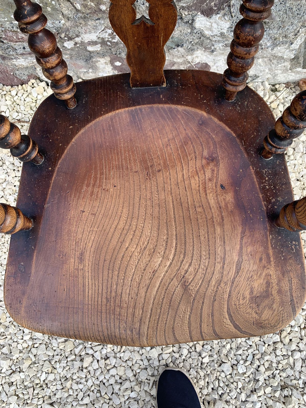 19 Th Century Broad Arm Windsor Chair photo Furniture