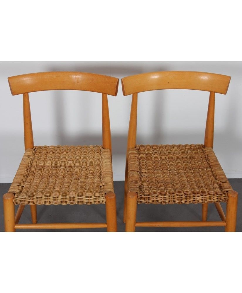 Suite Of 4 Vintage Wooden Chairs Edited By Krasna Jizba, 1960s photo for sale