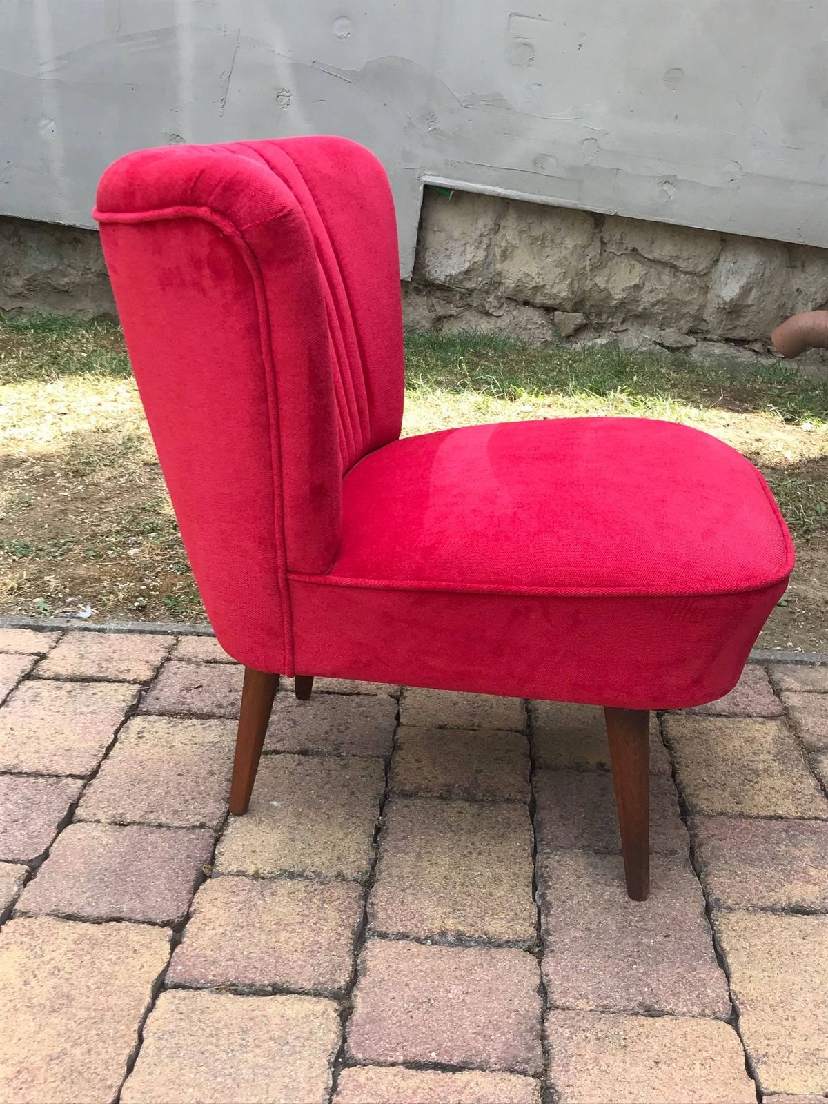 Red Cocktail Chair, 1950, 1950s photo vinterior