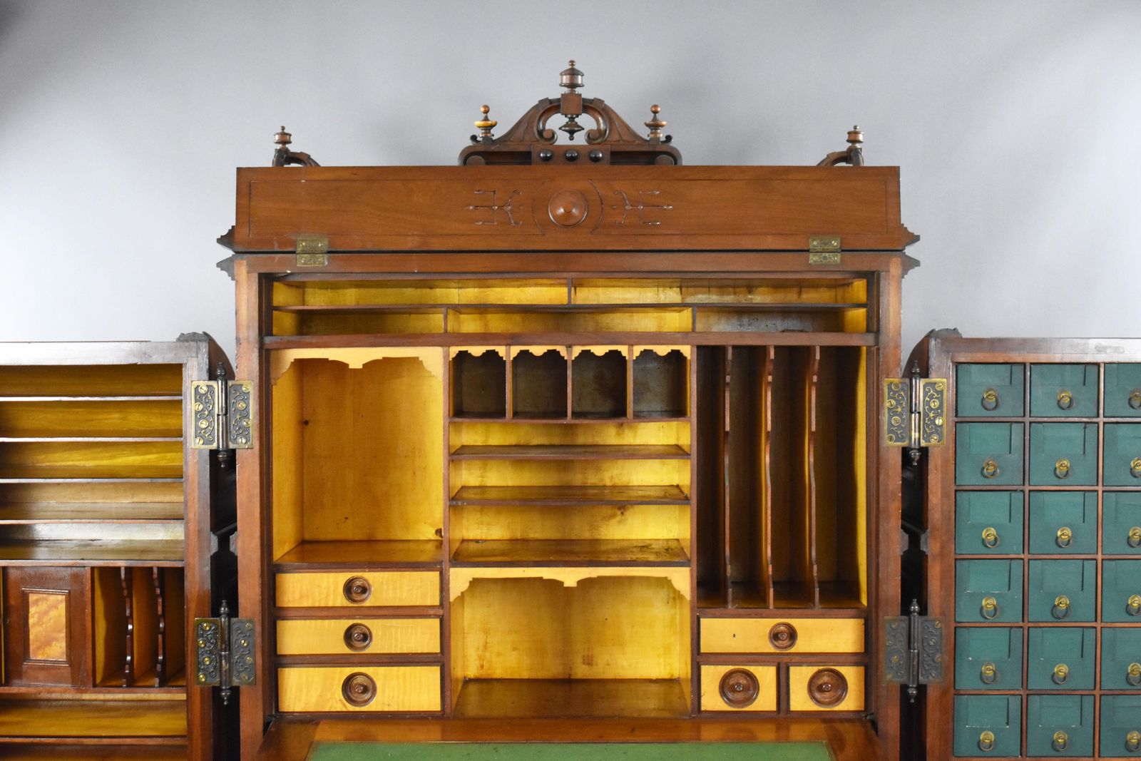 Furniture 19th Century American Walnut "Wells Fargo" Desk By Wooton Desk. Co photo