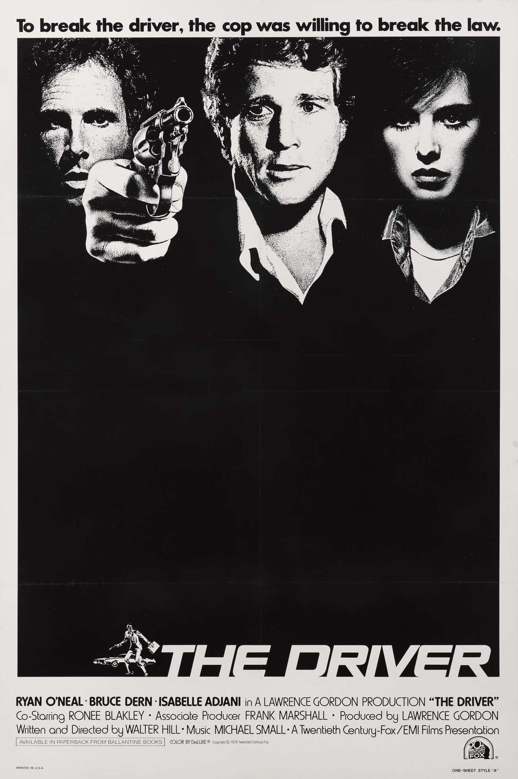 Original Us Film Poster For The 1978 Action Thriller The Driver. photo furniture