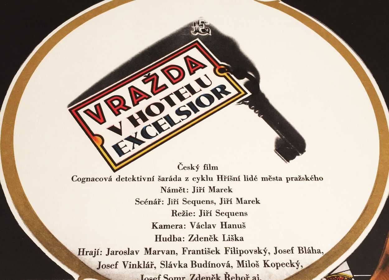 Movie Poster, Murder At The Excelsior, Zdeněk Ziegler, 1971 photo for sale