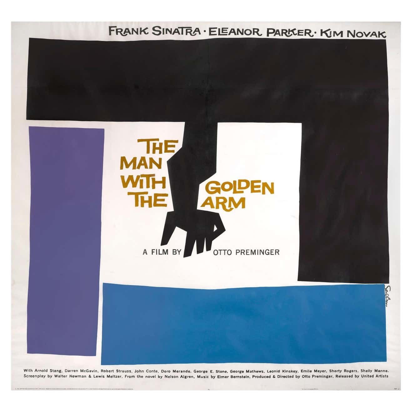 Original Us Film Poster Otto Preminger's The Man With The Golden Arm