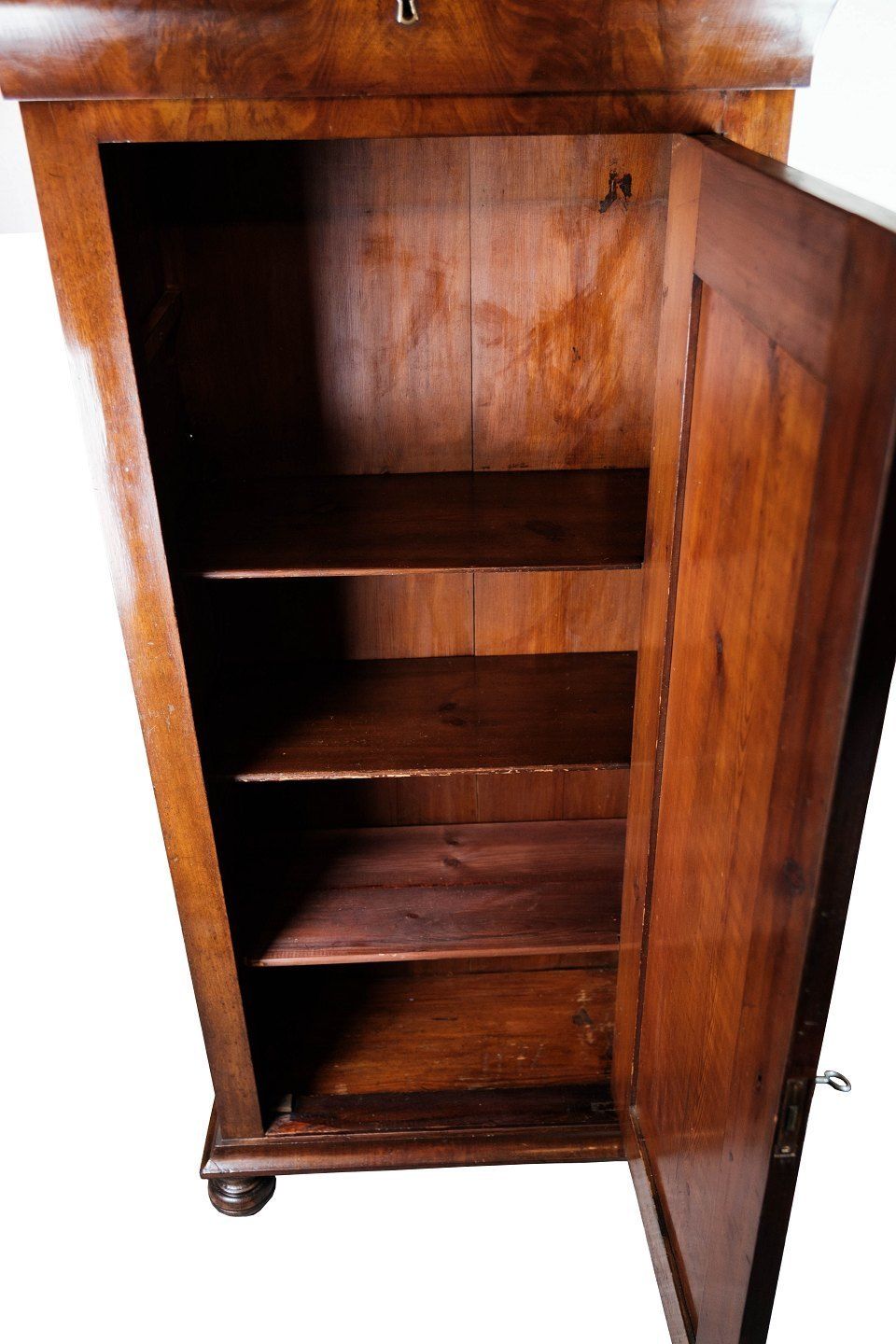 Pedestal Cabinet In Mahogany On Feet From 1840s. photo 1585.0