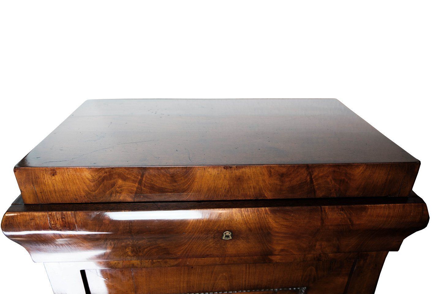Pedestal Cabinet In Mahogany On Feet From 1840s. photo vintage