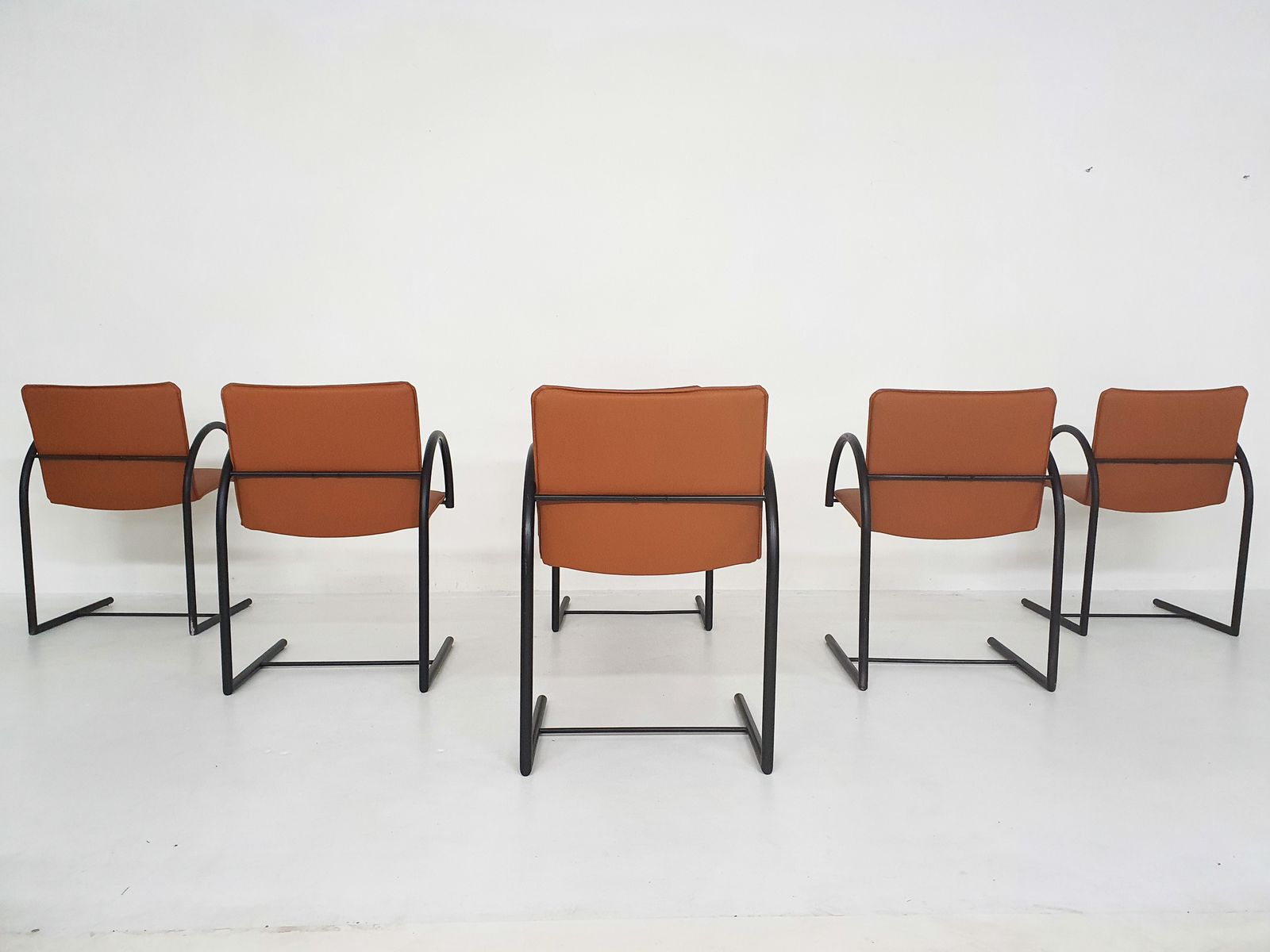 Set Van Zes "Cirkel 1" Eetkamerstoelen Van Karel Boonzaaijer & Pierre Mazairac Voor Metaform, Jaren 1980 photo vinterior