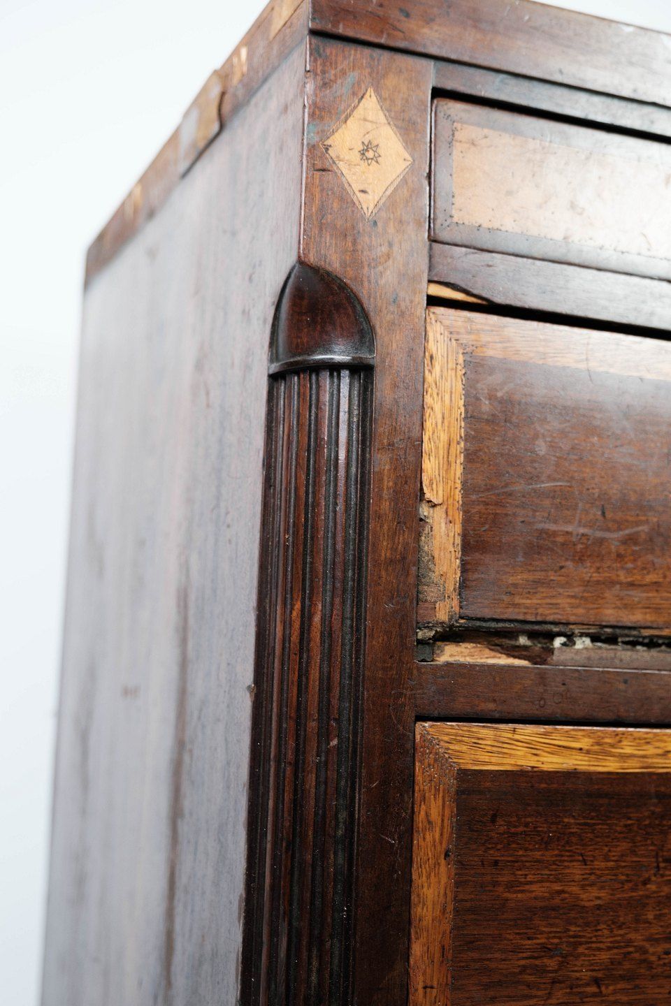 Louis Seize Mahogany Chest Of Drawers With Marquetry. photo buy