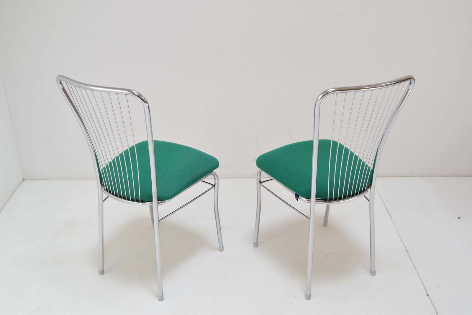 Pair Of Mid Century Chrome Chairs,Nowy Styl,Circa 1980s photo 623.0
