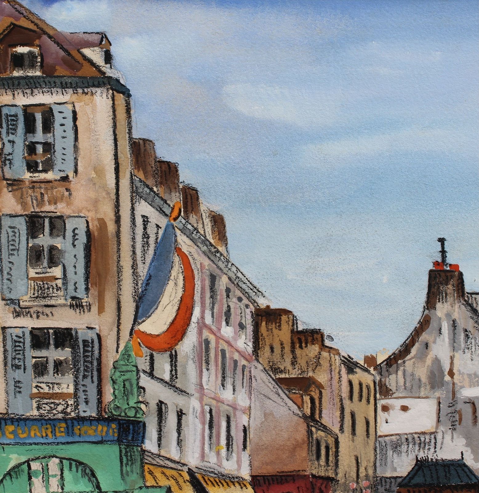 Art View Of Saint Médard Church Paris' By Lucien Génin (Circa 1930s) photo