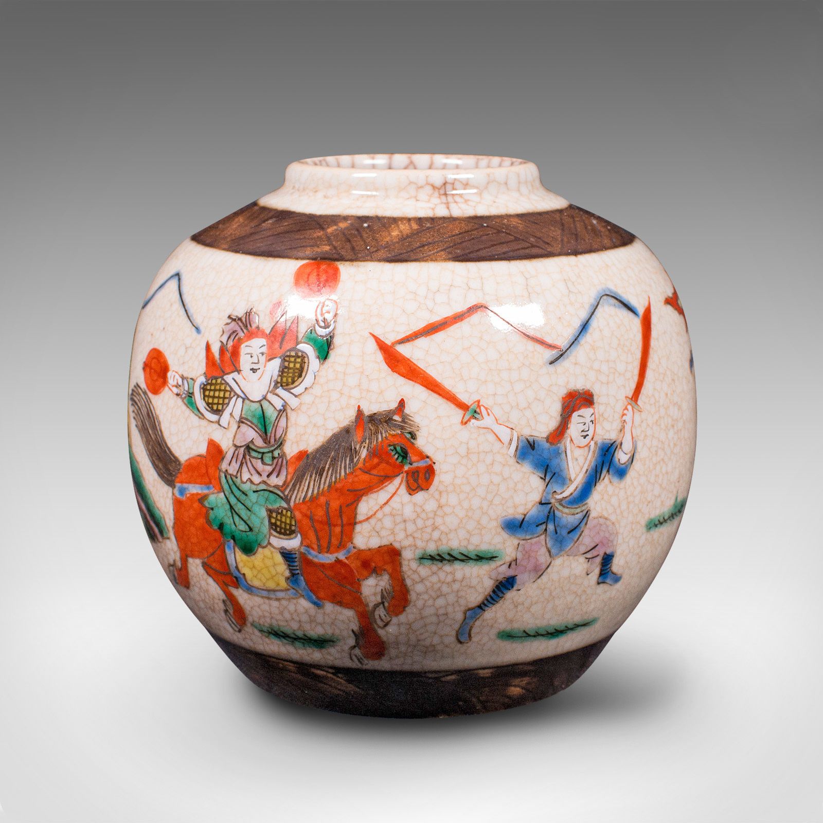 Small Antique Flower Vase, Japanese, Ceramic, Posy Urn, Edo Period, Circa 1850 photo vinterior