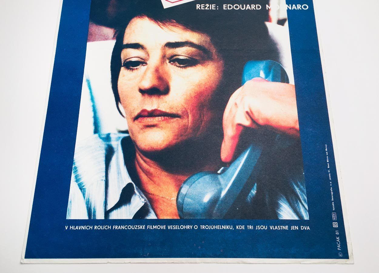 Original Film Poster, Just Talk, I Am Listening, Jan Antonín Pacák, 1981, Genuine Czech Vintage Print photo furniture