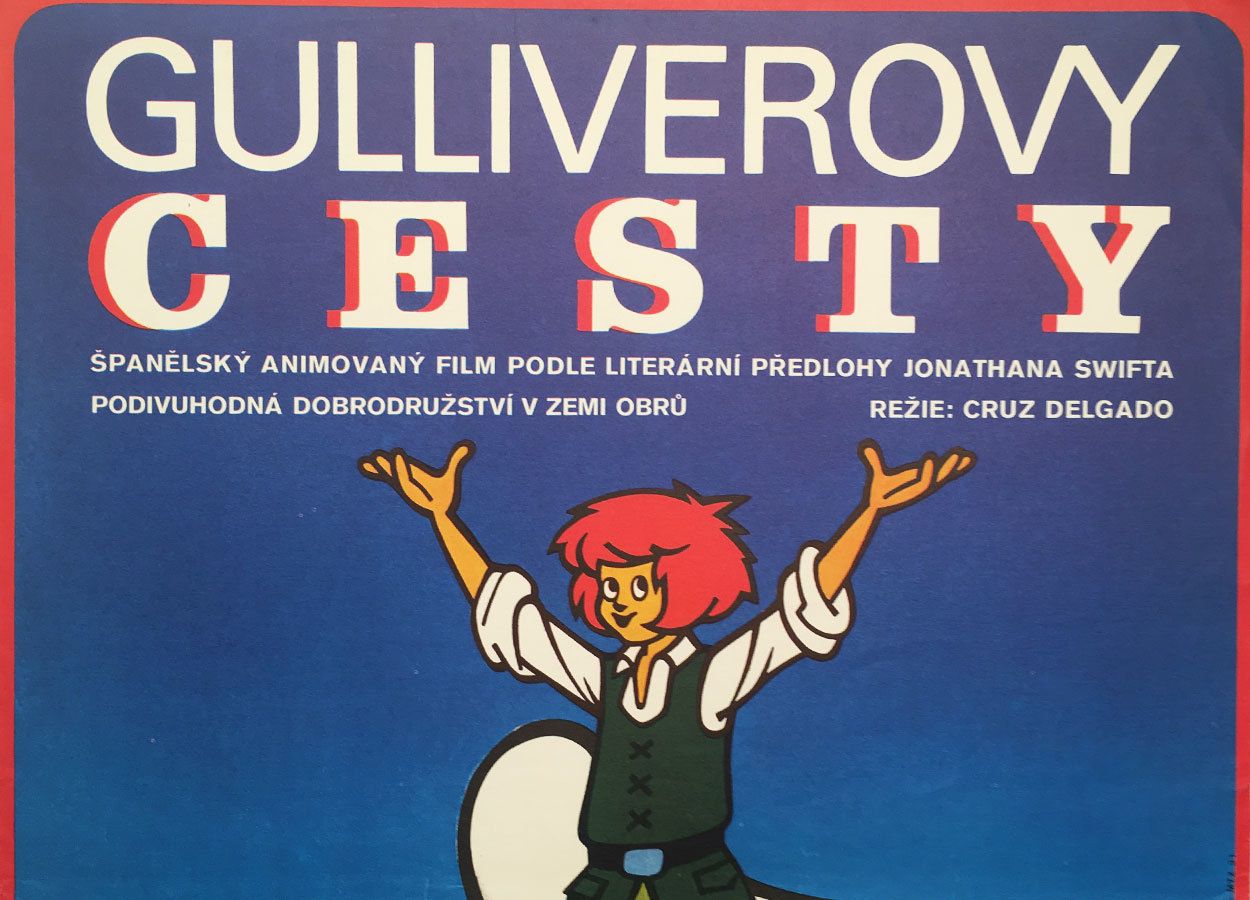 Original Film Poster, Gulliver’s Travels, Alexej Jaroš, 1985, Genuine Czech Vintage Print photo for sale