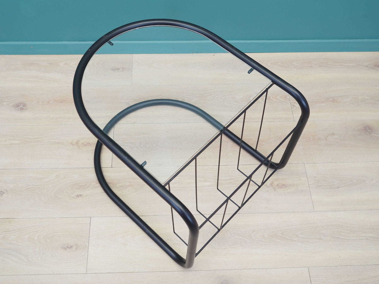 Glass Table, Danish Design, 1970s photo for sale