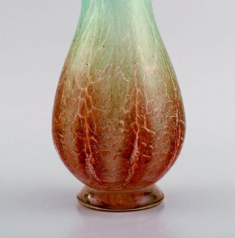 Karl Wiedmann For Wmf, Ikora Vase In Mouth Blown Art Glass, Germany, 1930s photo 513.0