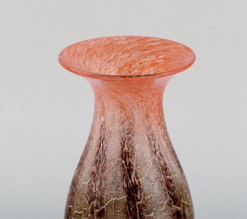 Karl Wiedmann For Wmf, Three Ikora Vases In Mouth Blown Art Glass, 1930s photo 879.0
