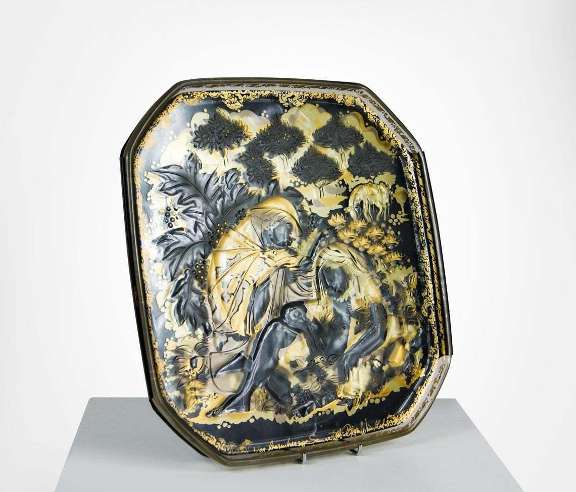 Bjorn Wiinblad For Rosenthal Bas Relief Wall Hanging Plaque The Good Samaritan photo furniture