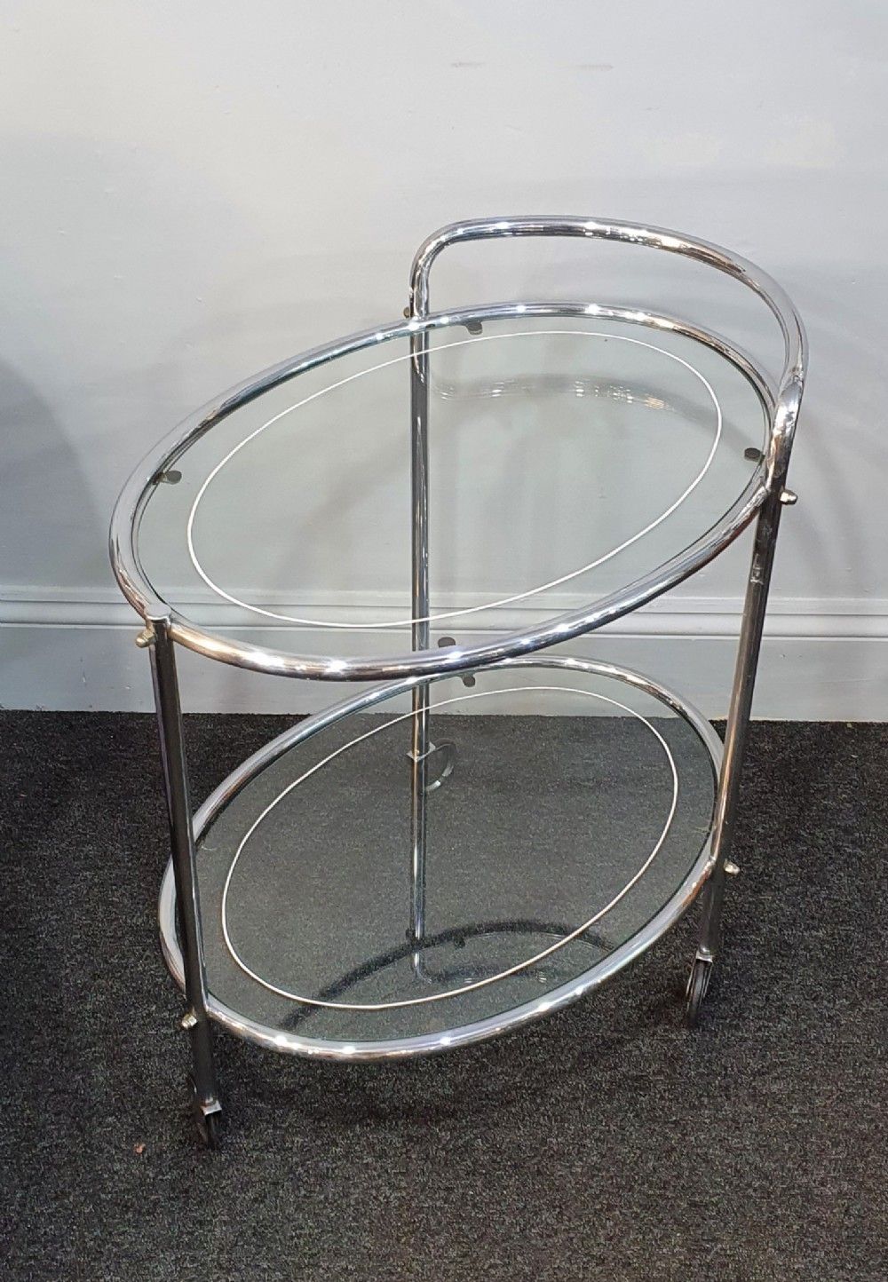 Art Deco Savoy Chrome Cocktail Trolley C.1930 photo 547.0