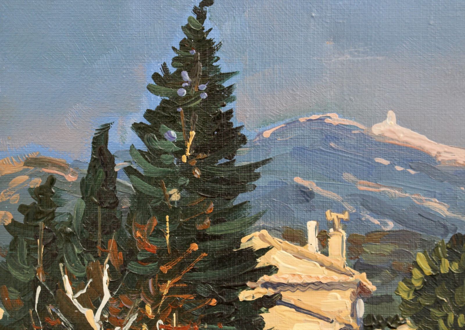 View Of Mont Ventoux Under The Provence Sky' By Michel Margueray (Circa 2000) photo 1250.0