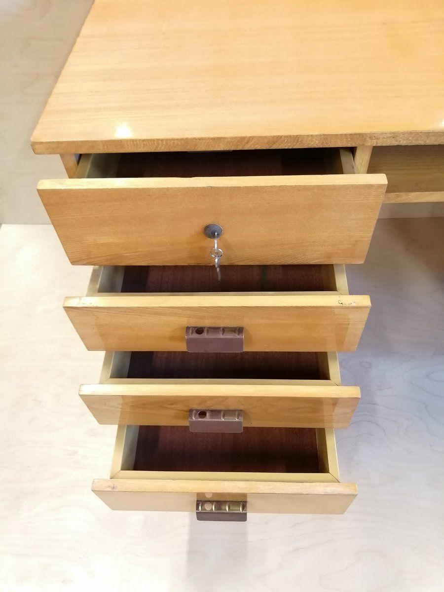 photo furniture Schrijftafel, Jaren 1980, Esdoorn