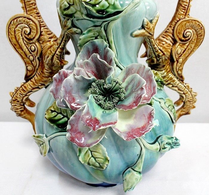 1205.1 Barbotine Garnish, Art Nouveau, 1900 photo