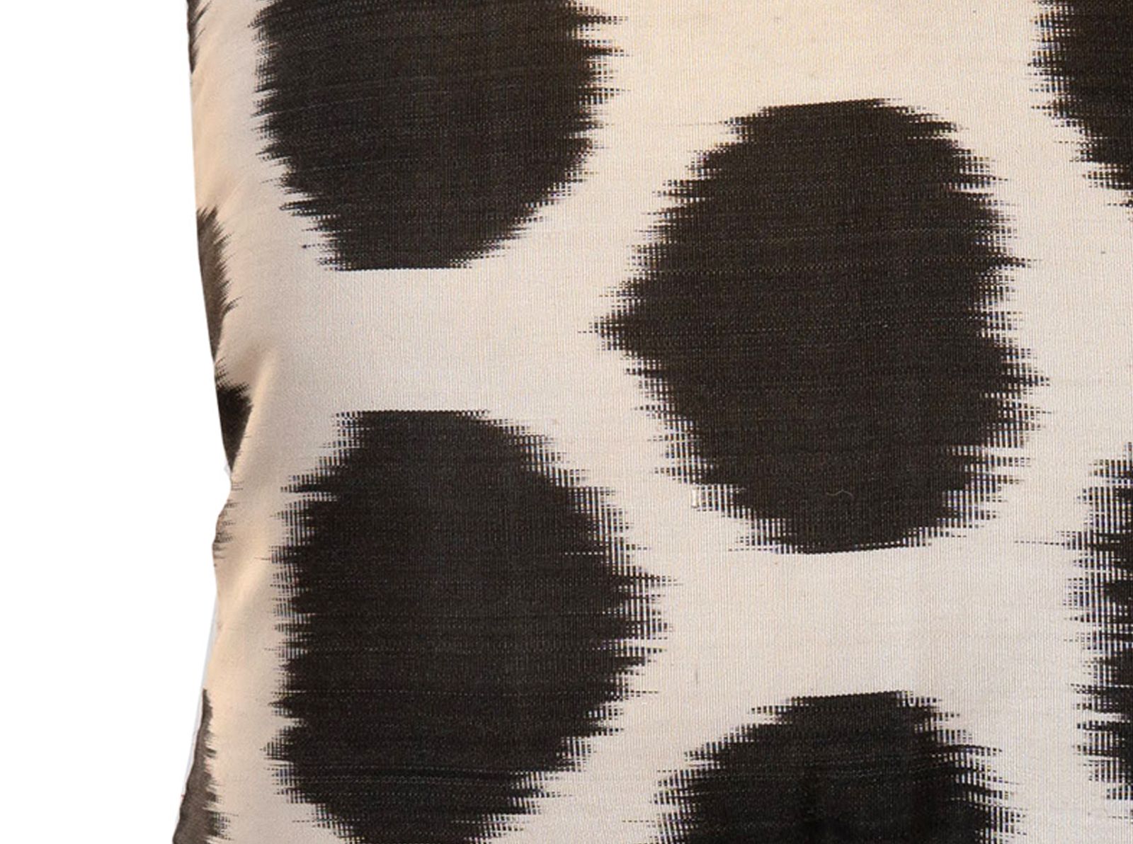 Handmade Black White Cotton And Silk Cushion Cover Modern Style Scatter Pillow photo vintage