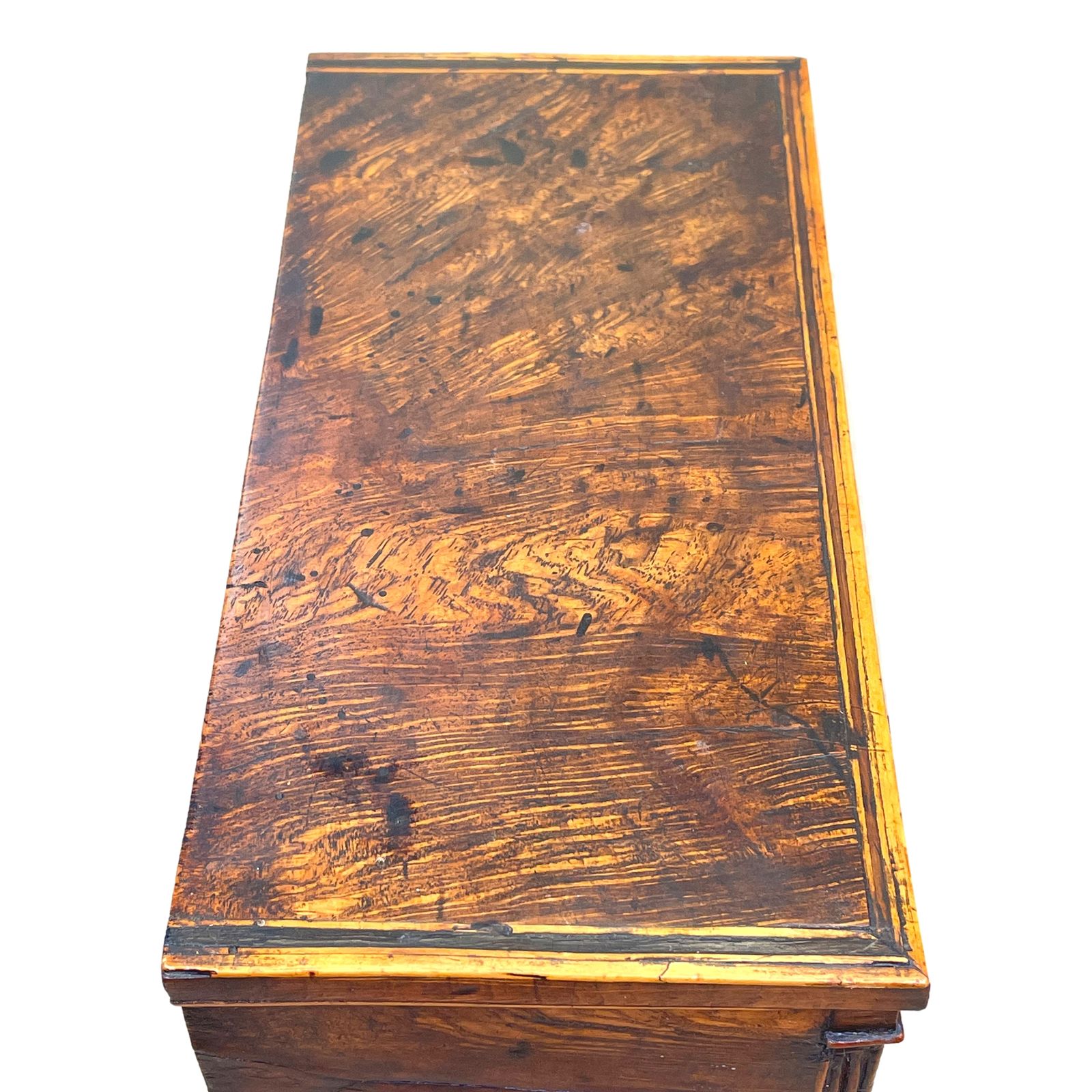 Late Regency 19th Century Burr Oak Miniature Chest (England, Circa 1830) photo Furniture