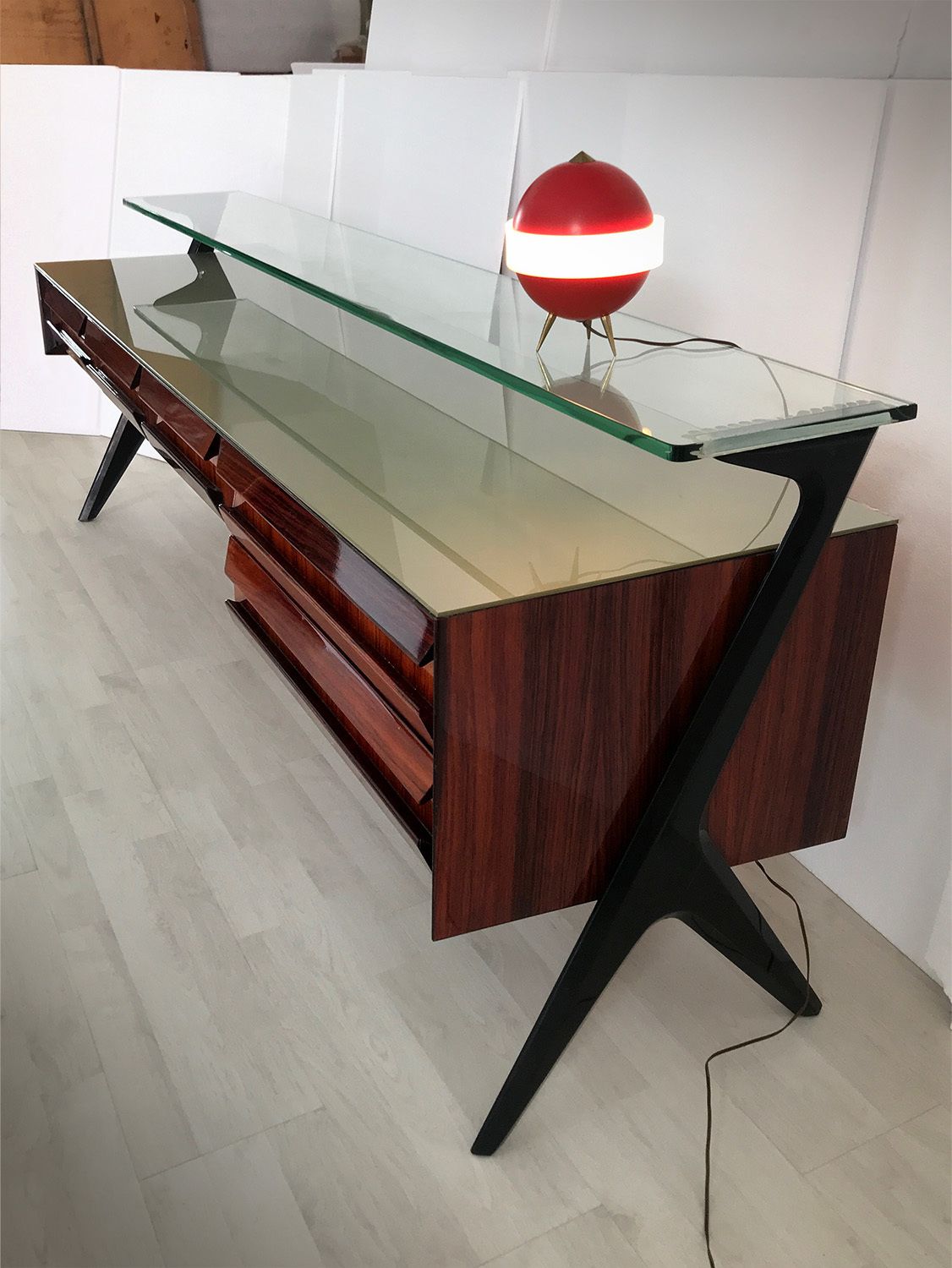 4500.0 Italian Midcentury Sideboard Or Vanity Dresser By Vittorio & Plinio Dassi, 1950s photo