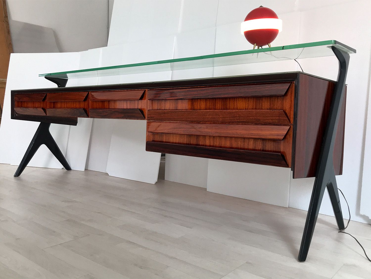 photo vinterior Italian Midcentury Sideboard Or Vanity Dresser By Vittorio & Plinio Dassi, 1950s