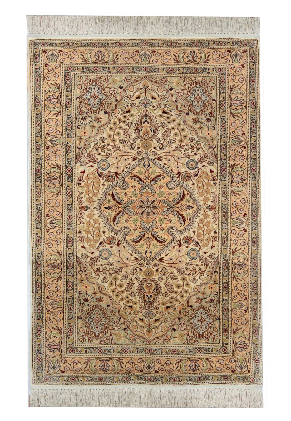 Magnificent Turkish Kayseri Silk Rug, Handmade Area Rug 107x168cm