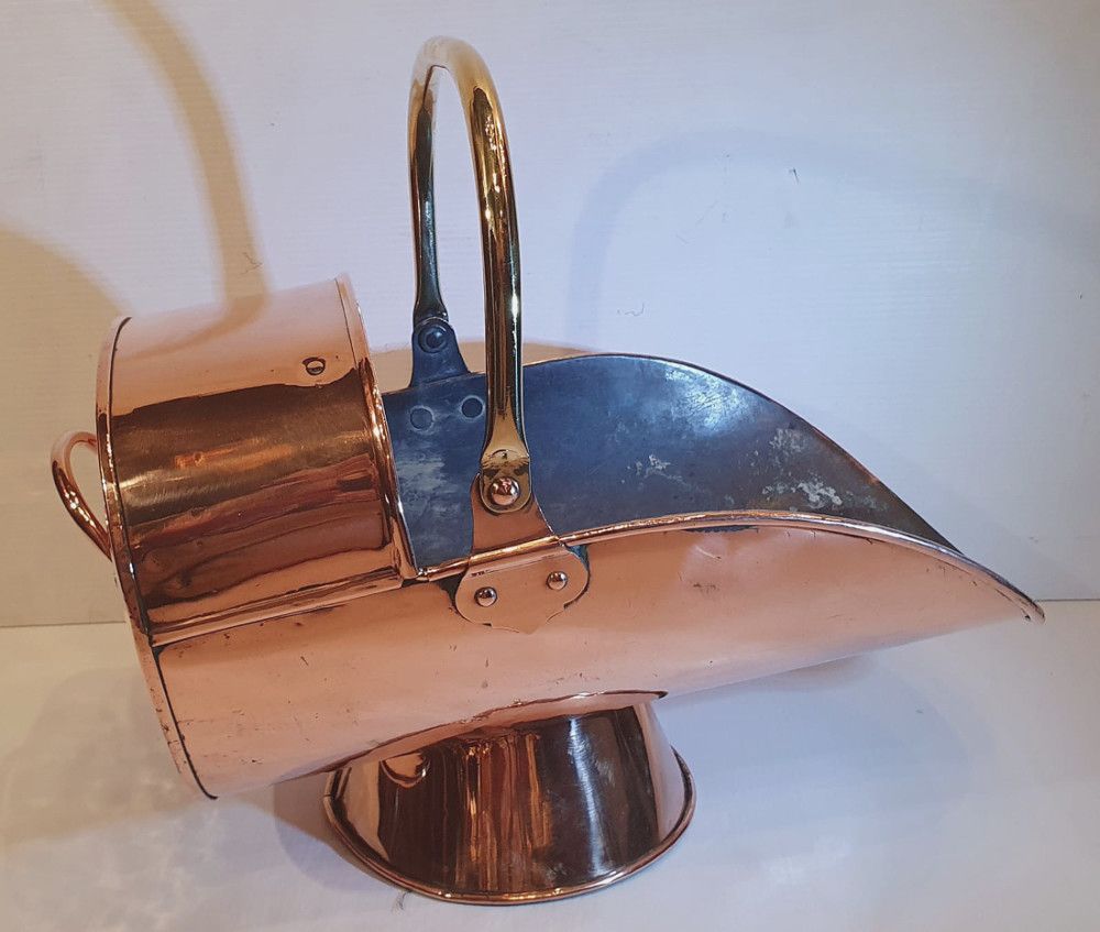 19th Century Copper Coal Scuttle photo 335.4579