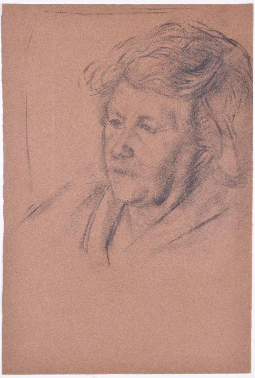 Sketch Of A Woman: Hilary Hennes Miller C.1940 English Modern British Art